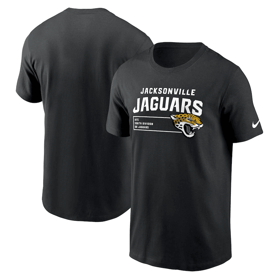 Men's Jacksonville Jaguars Black Division Essential T-Shirt